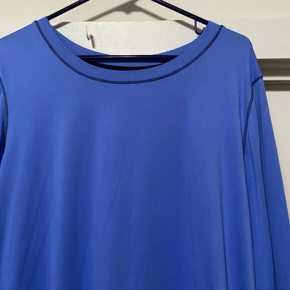 Cuddl Duds, blue/purple long sleeve super comfy tunic, size M - Picture 2 of 11